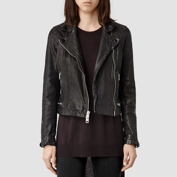 All Saints Jackets & Blazers - Allsaints Conroy Leather Biker Jacket UK12/US8
